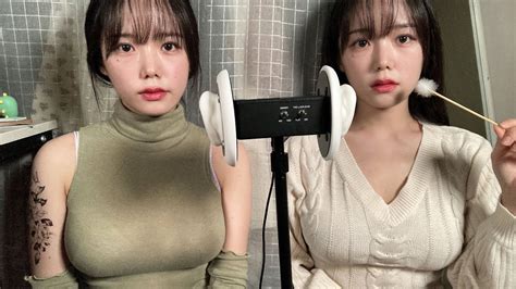 Asmr 쌍둥이가 해주는 귀청소와 귀마사지ㅣ Twin Ear Cleaning And Ear Massage Intense Tingles Youtube