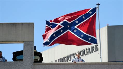 Protesters Fly Confederate Flag Next To Ncaa Arena