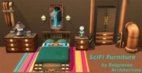 Scifi Furniture At Leander Belgraves Sims 4 Updates