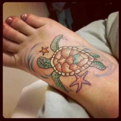 Love This Turtle Perfect Coloring Foot Tattoos For Women Tattoos