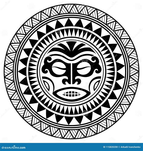 Polynesian Tattoo Indigenous Primitive Art Vector Illustration