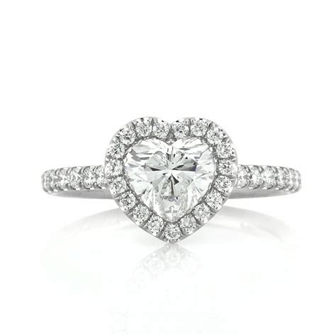 172ct Heart Shaped Diamond Engagement Ring