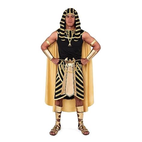 New Spooktacular Creations Adult Men King Pharaoh Costume Egyptian King Costume Set For