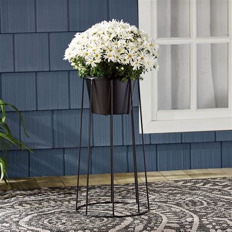 Mainstays 12 X 12 X 22 Black Metal Plant Stand Walmart Inventory