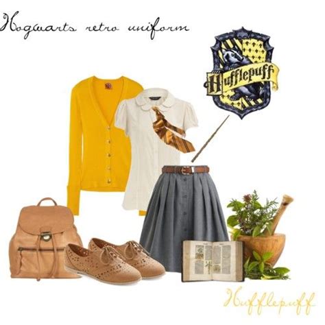 Hogwarts Retro Uniform Hufflepuff Hufflepuff Outfit Harry Potter