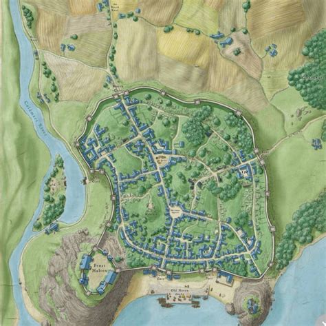 Pin De Snarkyjohnny Em Town Maps Rpg Mapa
