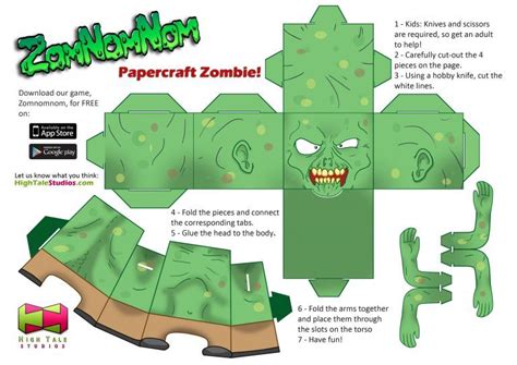 3easy Minecraft Papercraft Zombie Torso Engl 213