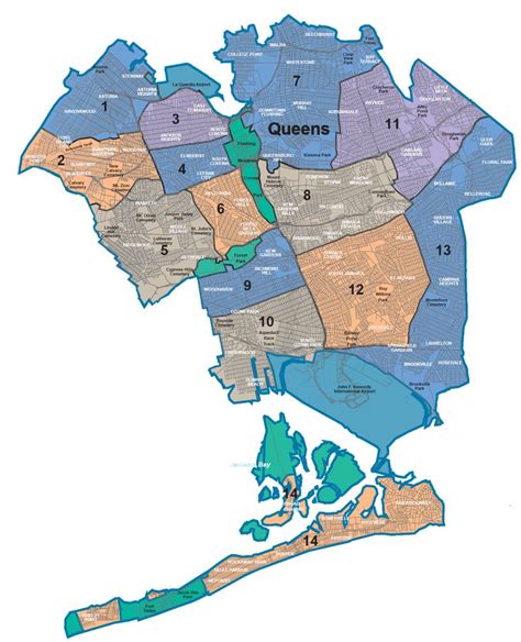 Map Of Queens Neighborhoods And Quarters Nyc Map Map Of New York