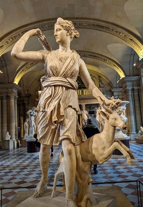 Artemis Goddess Of The Hunt Ancient Greek Sculpture Greek Mythology