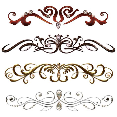 Vintage Borders With Gems By Lyotta On Deviantart Vintage Borders Clip Art Borders Clip Art