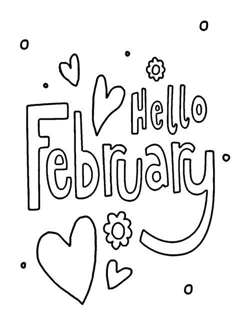 February Pictures Coloring Pages February Coloring Pages Coloring