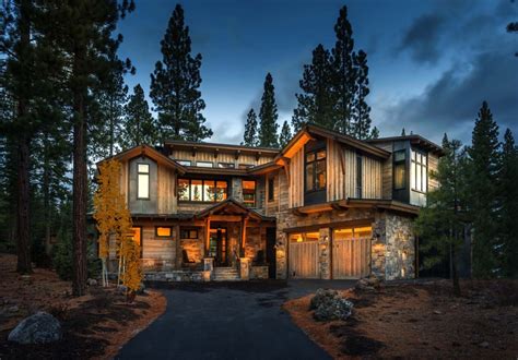 Woodsy Mountain Cabin In Martis Camp Blends Modern With Rustic House