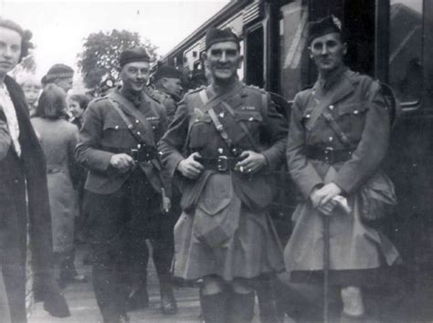 5th Seaforth Highlanders Ta Departing Dornoch Station Historylinks
