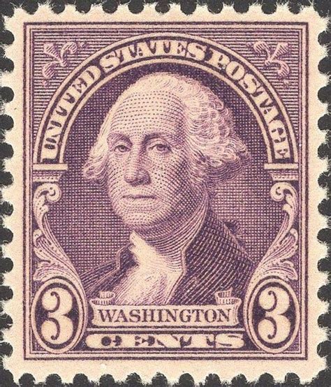 3c George Washington Issue Of 1932 Vintage Unused Us Postage Stamps