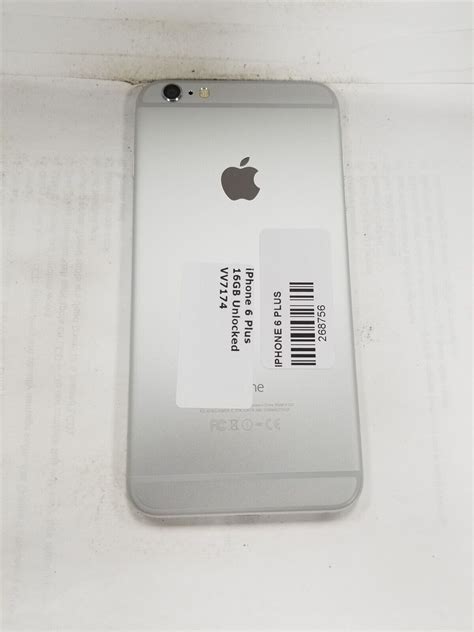 Apple Iphone 6 Plus 16gb Silver A1522 Unlocked Gsm World Phone Vv7174