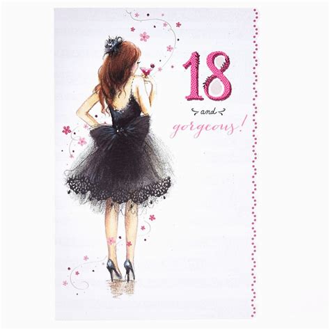 18th Birthday Cards For Girls 18th Birthday Card 18 Gorgeous Card Factory Birthdaybuzz