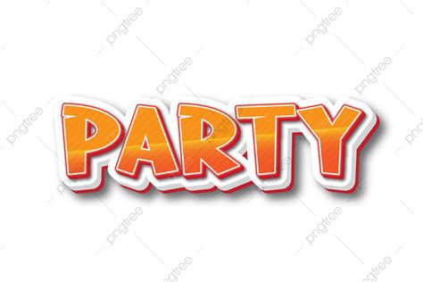 Editable Text Effect Vector Png Images Party Text Effect Editable
