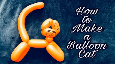 How To Make A Balloon Cat Youtube