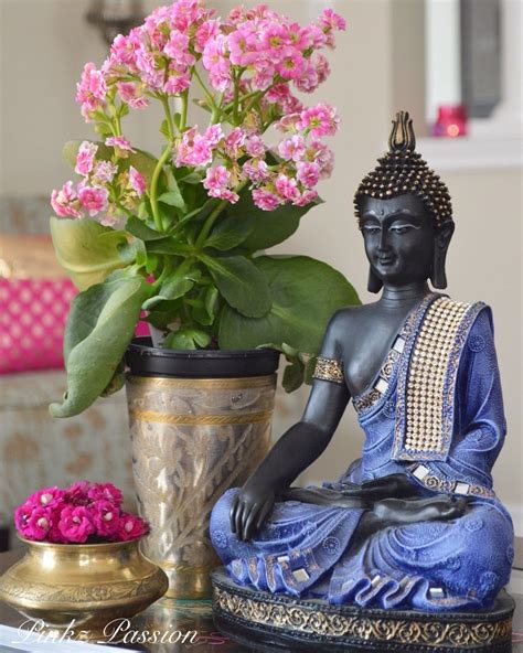Buddha Peaceful Corner Zen Home Decor Interior Styling Console