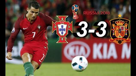 13:45 / espn y espn play chile: Portugal vs España 3-3 Resumen y Goles | MUNDIAL RUSIA ...