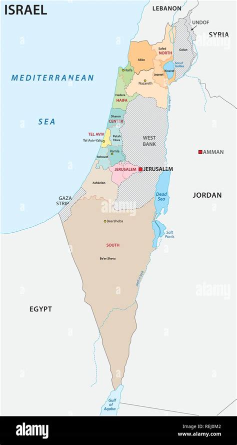 Cartina Fisica Israele E Palestina