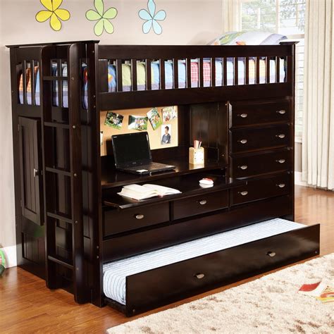 Discovery World Furniture All In One Extra Long Twin Bunk Bed With