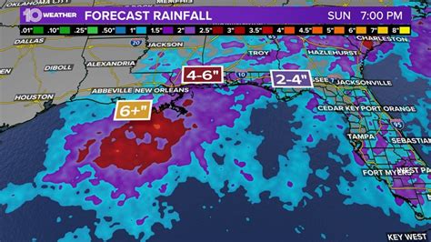 Tropical Disturbance To Bring Heavy Rain To Gulf Coast