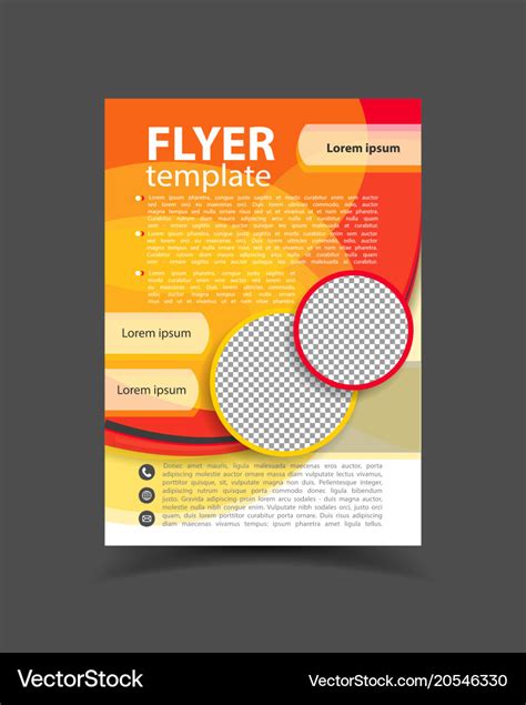 Brochure Design Flyer Template Editable A4 Vector Image