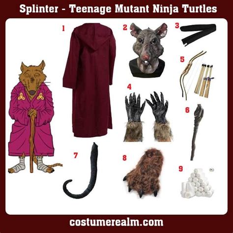 Master Splinter Costume Guide Become The Wise Sensei