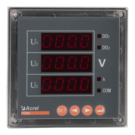 Acrel Smart Ac Voltage Meter Pz Seriesthree Phase Led Display