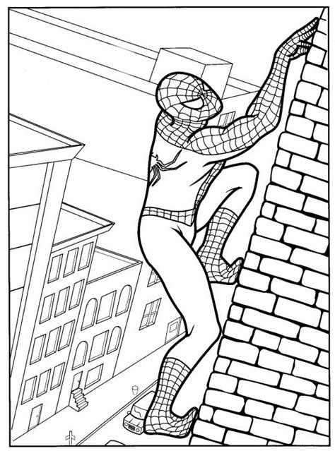 Hombre Araña O Spiderman Para Pintar Colorear Imágenes