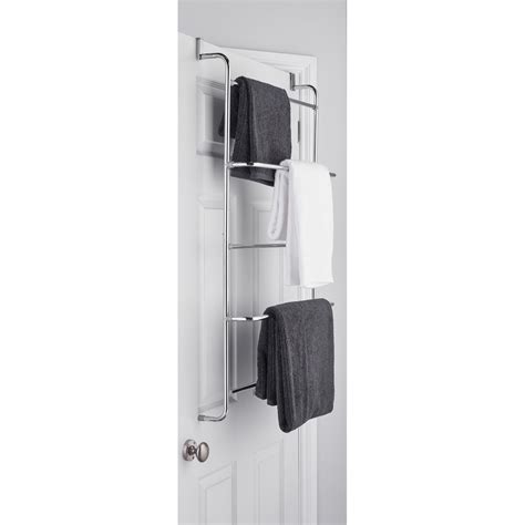 This otd towel rack has bars swing for easy access. Over the Door Towel Rack