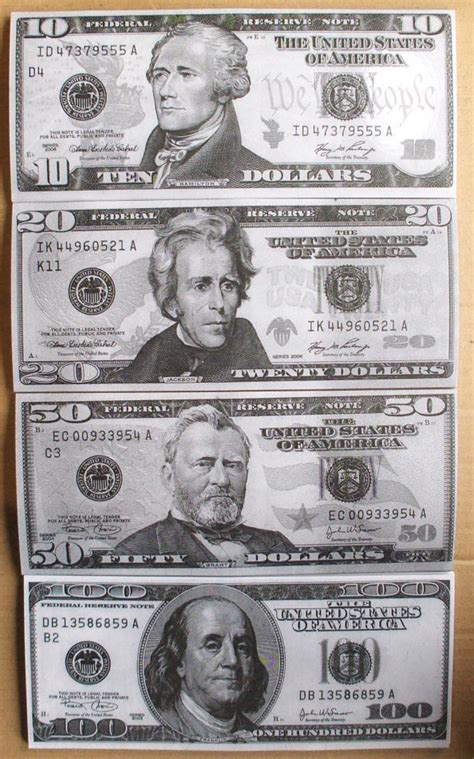 4 Best Images Of Printable Realistic Play Money Printable Play Money