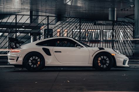 2019 Porsche 911 Gt3 Rs Weissach In White Front Passengers Side View