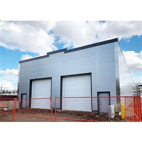 Steel Frame Construction Pole Barn Prefabricated Warehouse Metal