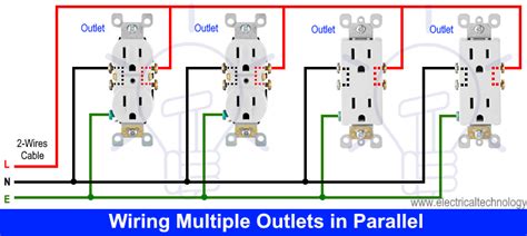 Parallel wire is an operation for grouped wiring from pins that are placed parallel to each other. How to Wire an Outlet Receptacle? Socket Outlet Wiring Diagrams
