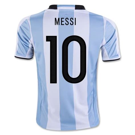 Lionel Messi Home Soccer Jersey 2016 Argentina 10 Click Image To
