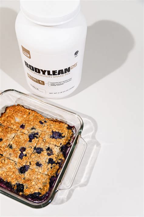 Blueberry Banana Baked Protein Oatmeal Bars Renew By AdvoCare