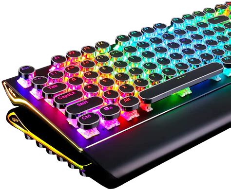 Doublew Typewriter Style Mechanical Gaming Keyboard With True Rgb