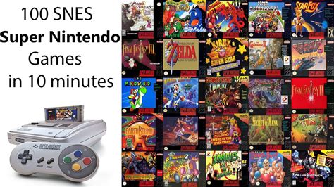 100 Snes Super Nintendo Games In 10 Minutes Remind Your Childhood Youtube