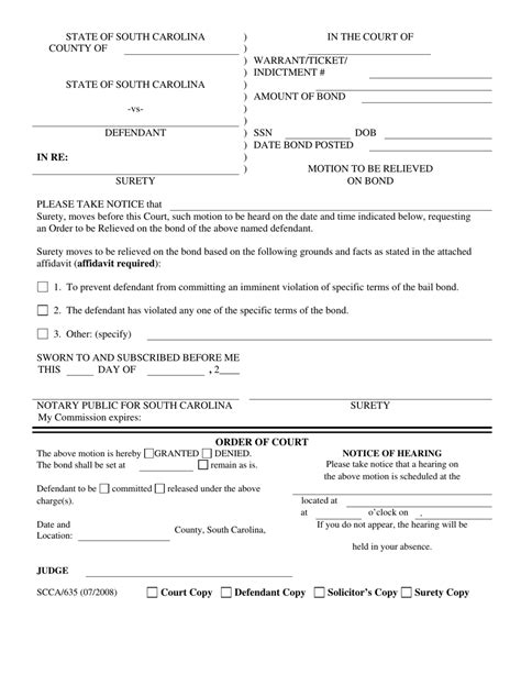 Form Scca635 Fill Out Sign Online And Download Printable Pdf South