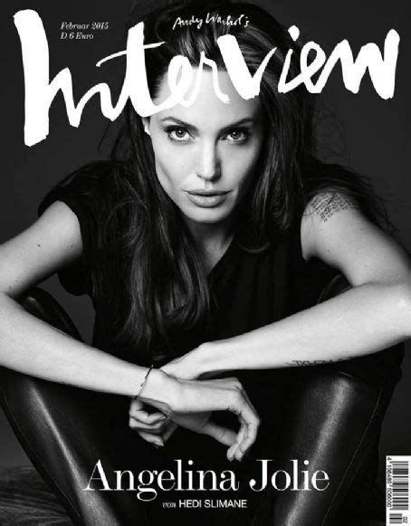 Angelina Jolie Interview Magazine Cover Germany 1 February 2015