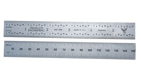 Rs Pro 150mm Steel Imperial Metric Ruler With Ukas Calibration Rs
