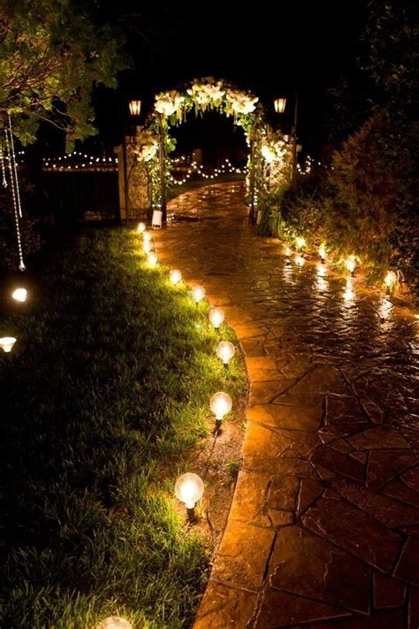 Garden Images Make Garden Landscaping Lights Illuminate At Night