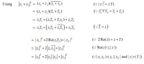 Properties Of Modulus Of A Complex Number