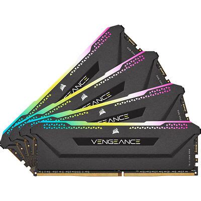 DDR4 Corsair Vengeance RGB PRO SL Noir 32 Go 4 X 8 Go 3200 MHz