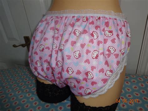 Handmade Knickers Panties Hello Kitty Pink Sissy Mens Cd Tv Etsy