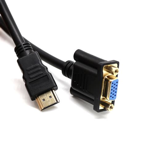 Hdmi To Vga Converter Cable For Pc Laptop Tablet 03m High Resolution