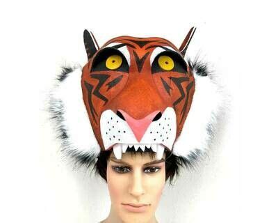 Tiger Shere Khan Mask Head Handmade Mascot Costumes Book Costumes
