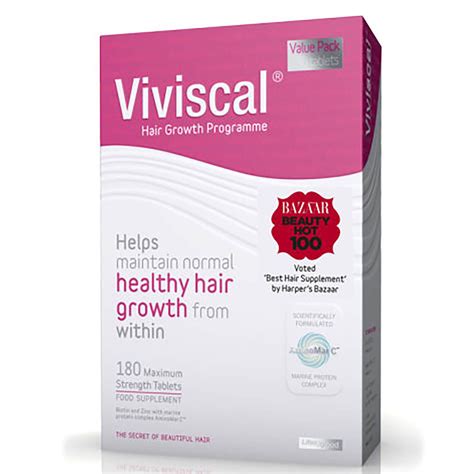 Viviscal Maximum Strength Supplements 180 Tablets Vitamins For Hair